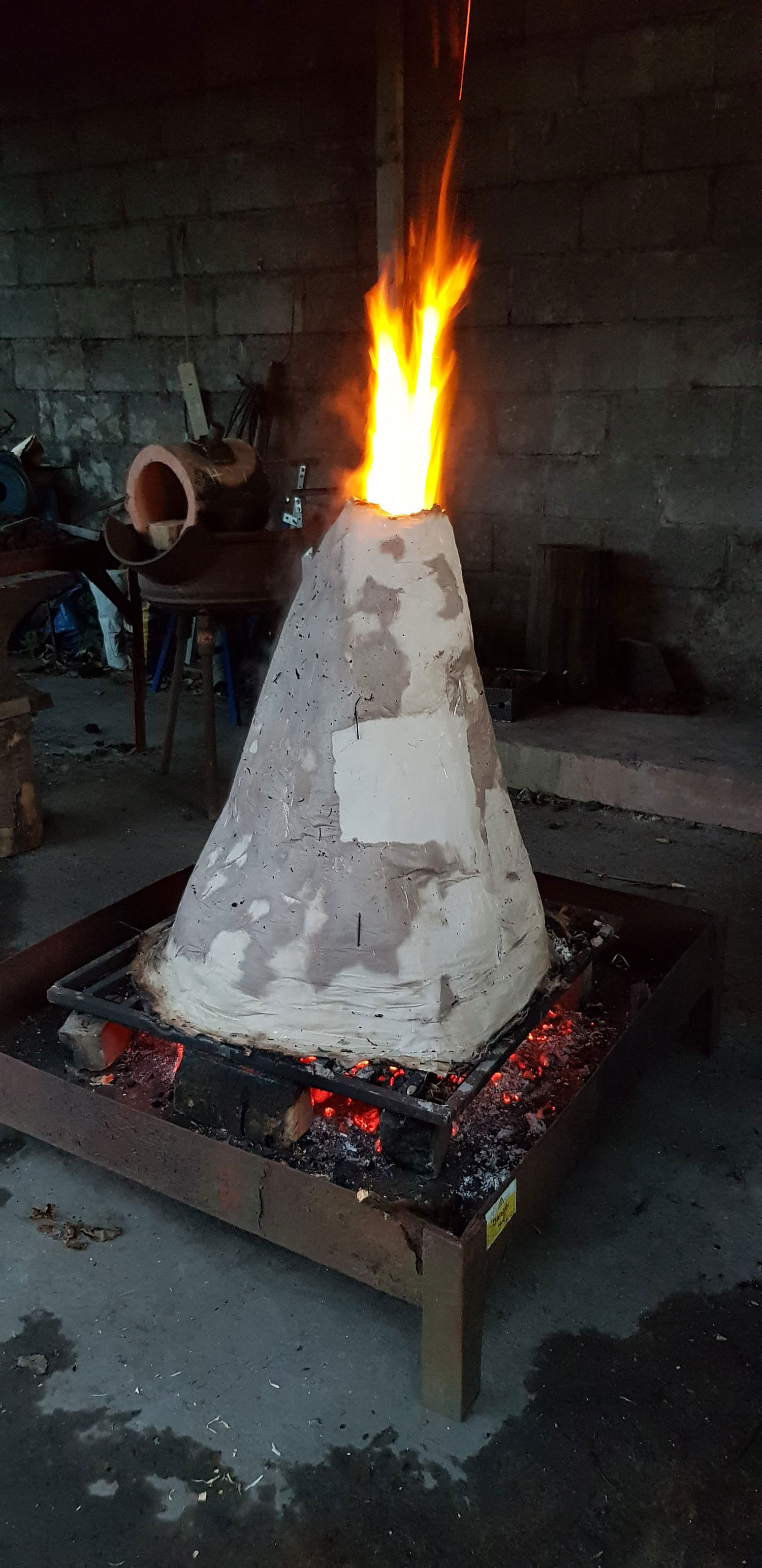 Firing the paper kiln