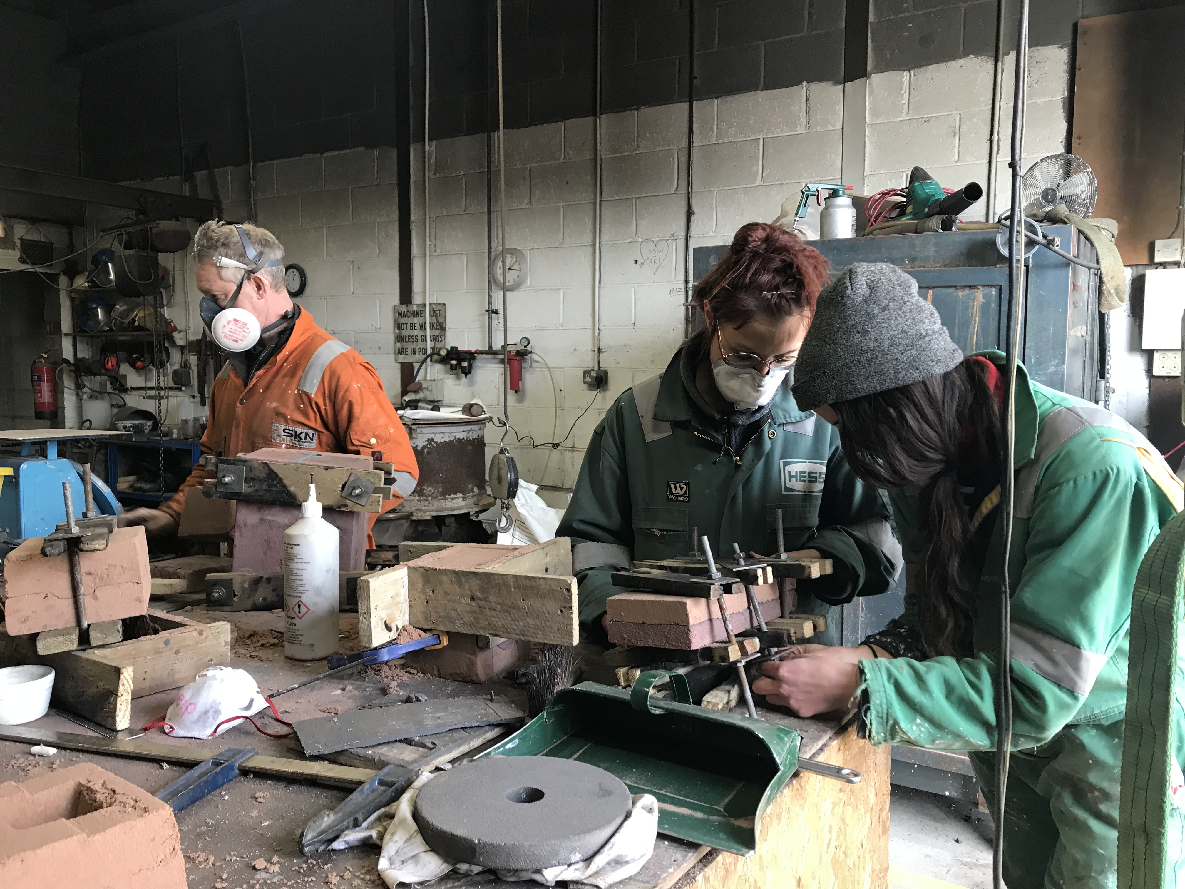 Winter Residency 2019_mould making in the foundry